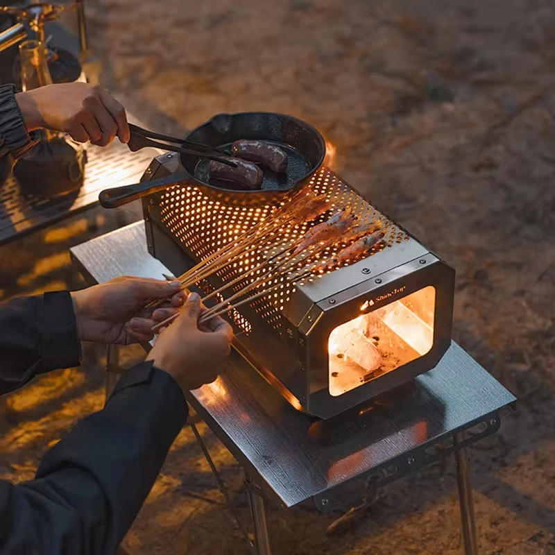 Outdoor Honeycomb Tabletop Burning Stove - Image 2