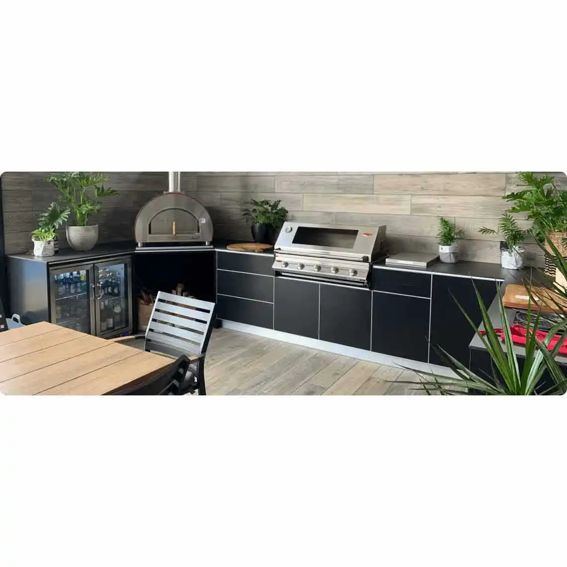 YYHC-Customized aluminum alloy grill, outdoor kitchen with refrigerator, easy to operate - Image 4