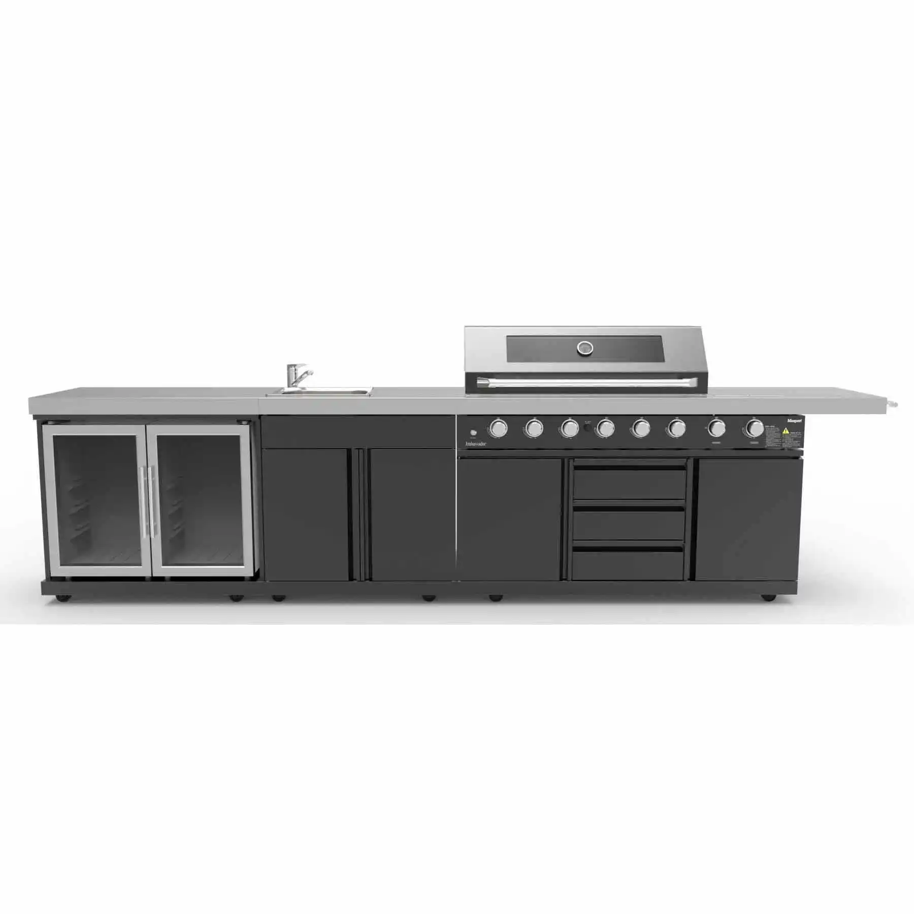 YYHC-Customized aluminum alloy grill, outdoor kitchen with refrigerator, easy to operate - Image 2